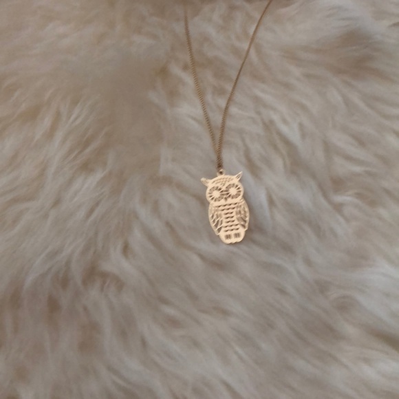 LC Lauren Conrad Gold Tone Owl Pendant Necklace - Picture 3 of 8